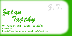 zalan tajthy business card